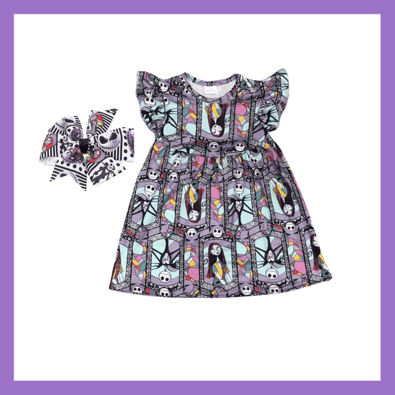 Jack Skellington and Sally Dress - Nightmare Before Christmas (12 Months to 7 Years)
