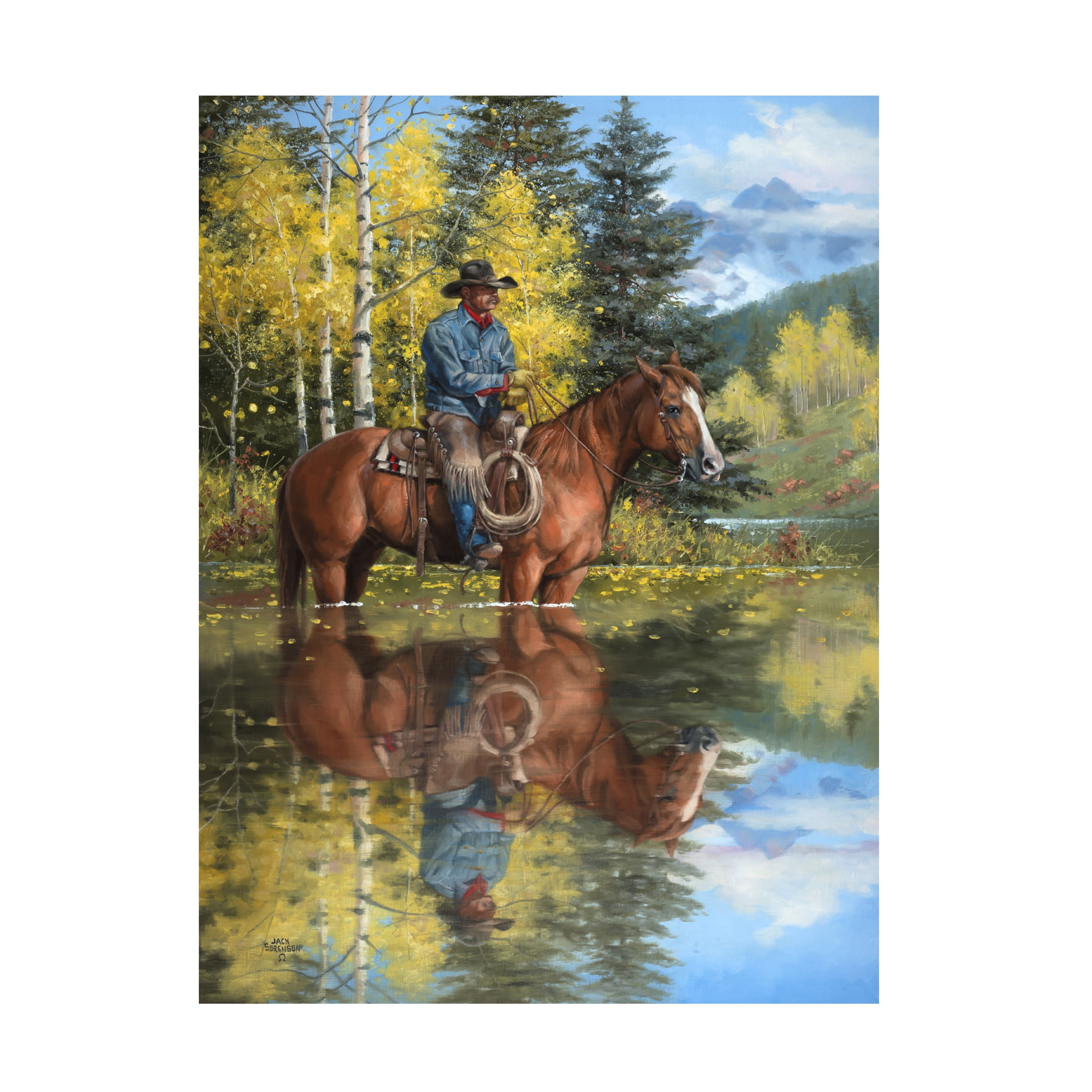 Jack Sorenson 'A Good Place to Stop And Reflect' Canvas Art