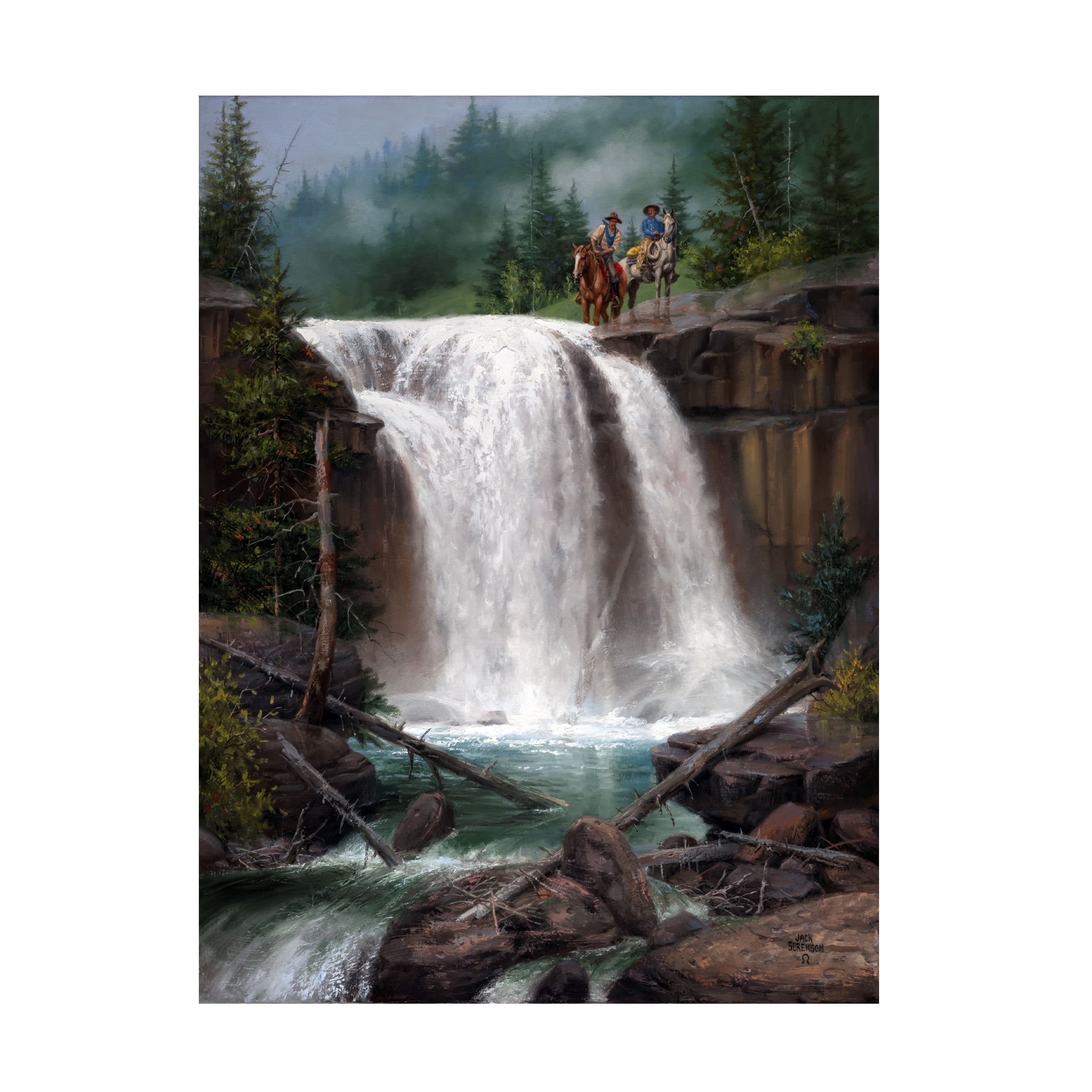 Jack Sorenson 'Above The Falls' Canvas Art