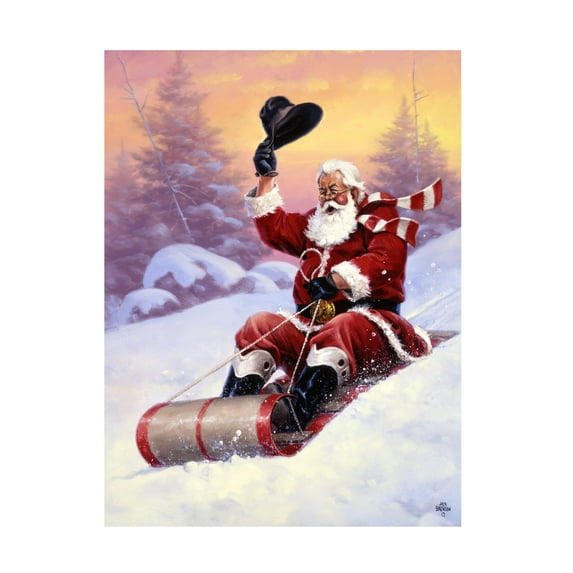 Jack Sorenson 'Here Comes Santa' Canvas Art