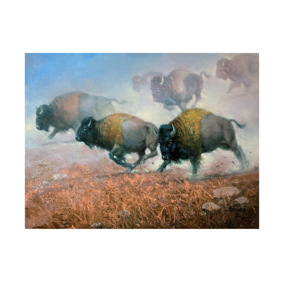 Jack Sorenson 'Prairie Thunder' Canvas Art