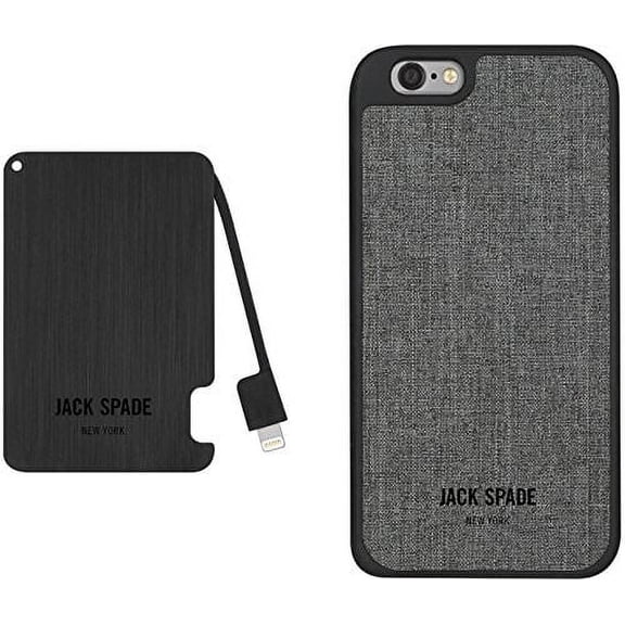 Jack Spade New York Power Bank Gift Set Gray iPhone 6/6s