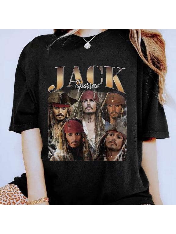 Jack Sparrow Shirt | Vintage Jack Sparrow Shirt | Captain Jack Sparrow Homage Shirt | Pirates of the Caribbean Shirt