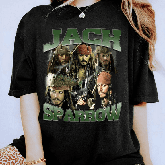 Jack Sparrow Shirt Vintage Jack Sparrow Shirt Pirates of the Caribbean Shirt Captain Jack Sparrow Shirt Family Birthday Gift