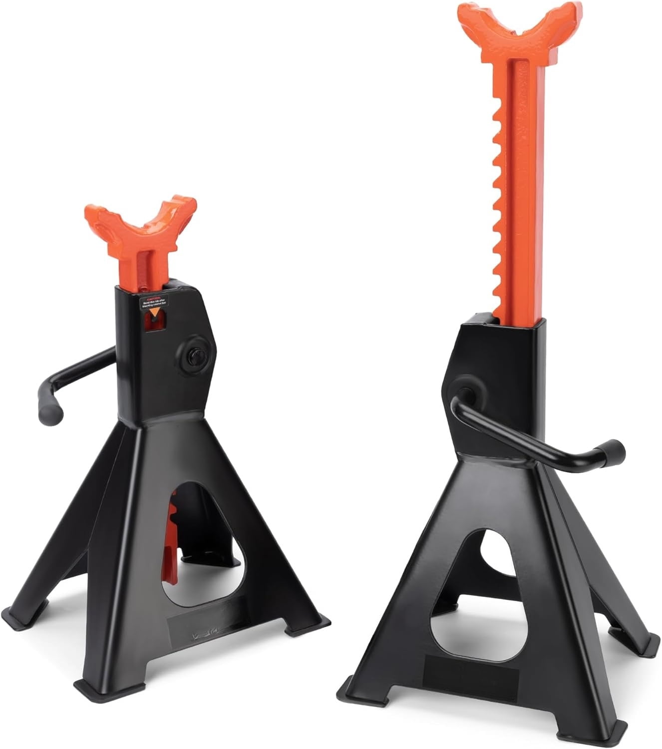 Jack Stands 3 Ton, Extra Tall Heavy Duty Car Jack Stand, 13.39-21.06 inch Adjustable Height for SUV, MPV and UTV/ATV, Black, 1 Pair