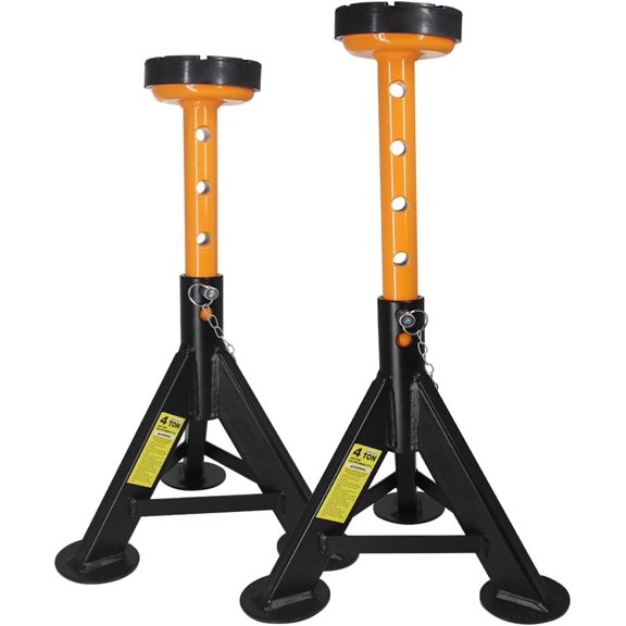 Jack Stands 4 ton, Jack Stand with Security Locking Pins 8,000 lbs Capacity, 2 Pack (Black)
