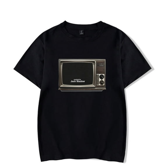 Jack Stauber Retro TV T-shirt Women Men Short Sleeve Tee Crewneck Tops