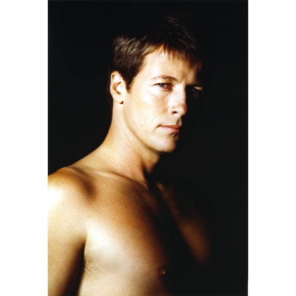 Jack Wagner Portrait in Topless with Black Background Photo Print (24 x 30)