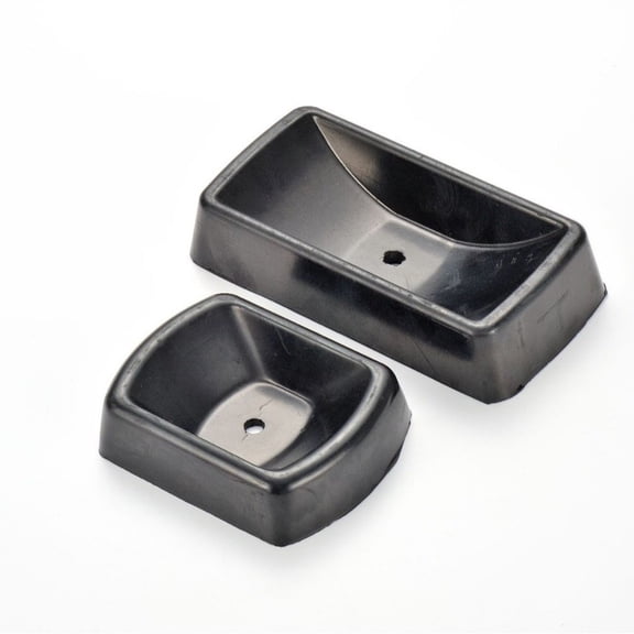 Jack Wheel Chock Rubber Caster Trailer Dock Heavy Duty 6Inch Roller Stopper