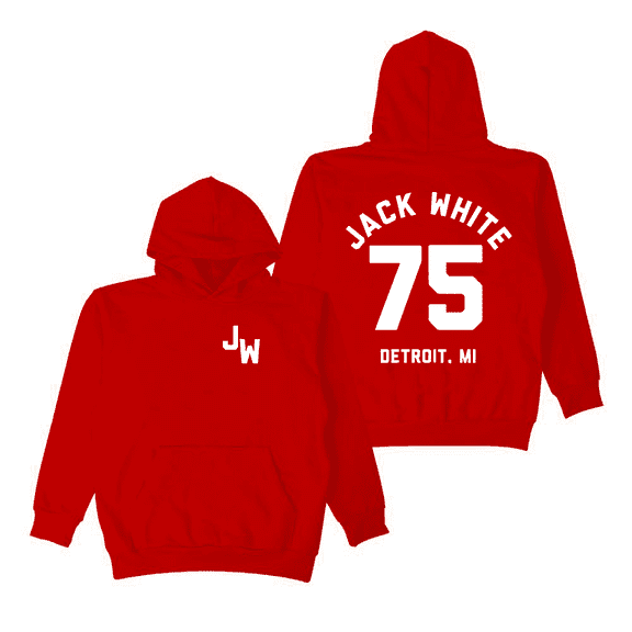 Jack White Merch Hoodie Baseball 75 Logo Printed Hoodies Sweatshirt Women Men Long Sleeve Pullovers