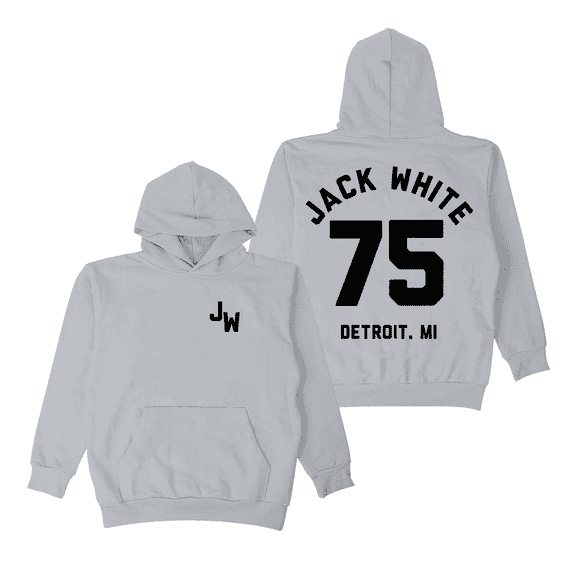 Jack White Merch Hoodie Baseball 75 Logo Printed Hoodies Sweatshirt Women Men Long Sleeve Pullovers