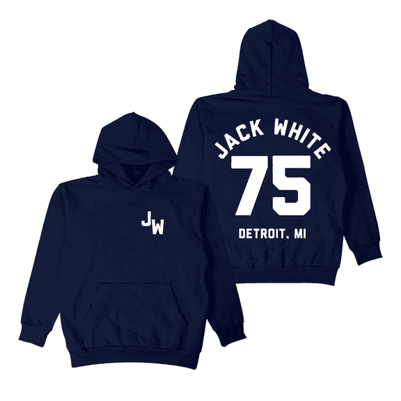 Jack White Merch Hoodie Baseball 75 Logo Printed Hoodies Sweatshirt Women Men Long Sleeve Pullovers