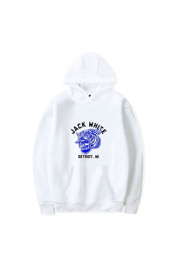 Jack White Merch Hoodie Tiger Logo Hoodies Sweatshirt Unisex Long Sleeve Pullover