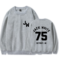 thumbnail image 1 of Jack White Merch Sweatshirt Baseball 75 Logo Printed Crewneck Long Sleeves For Men Women Fans Clothes, 1 of 2