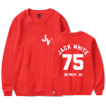 thumbnail image 1 of Jack White Merch Sweatshirt Baseball 75 Logo Printed Crewneck Long Sleeves For Men Women Fans Clothes, 1 of 2