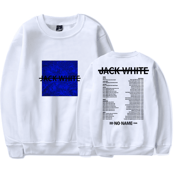 Jack White Merch Sweatshirt No Name Tour 2025 Crewneck Men Women Music Long Sleeve