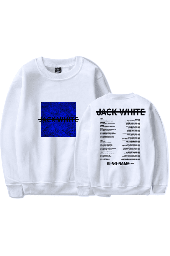 Jack White Merch Sweatshirt No Name Tour 2025 Crewneck Men Women Music Long Sleeve