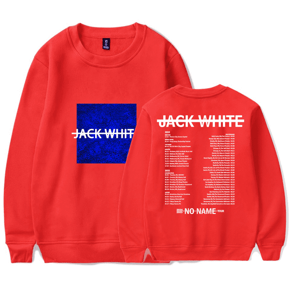 Jack White Merch Sweatshirt No Name Tour 2025 Crewneck Men Women Music Long Sleeve