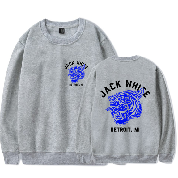 Jack White Merch Sweatshirt Tiger Logo Crewneck Long Sleeve