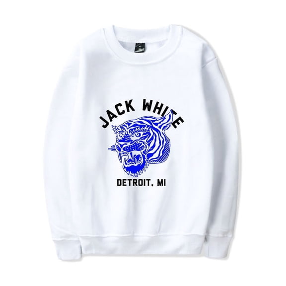 Jack White Merch Sweatshirt Tiger Logo Crewneck Men Women Music Long Sleeve