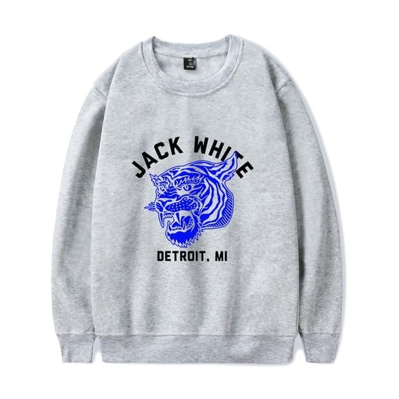 Jack White Merch Sweatshirt Tiger Logo Crewneck Men Women Music Long Sleeve
