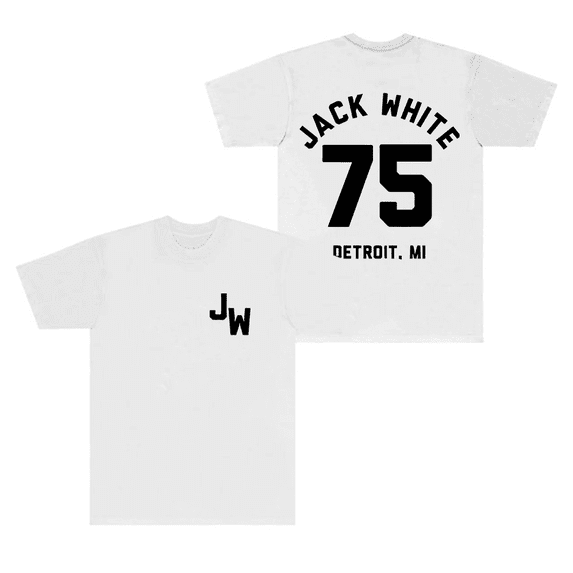 Jack White Merch T-Shirt Baseball 75 Logo Tee Short Sleeve Top T Shirts Crewneck For Men Women