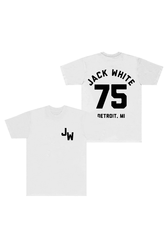 Jack White Merch T-Shirt Baseball 75 Logo Tee Short Sleeve Top T Shirts Crewneck For Men Women
