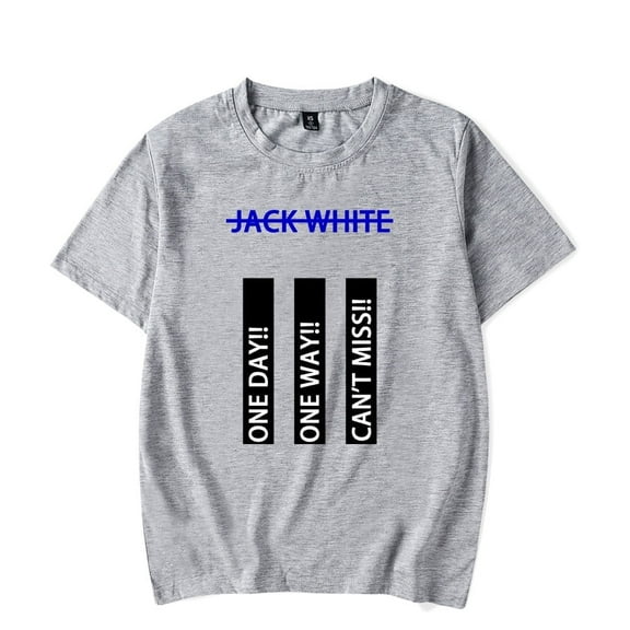 Jack White Merch T-Shirt No Name Album Printed Tee Fashion Unisex Short Sleeve Top T Shirts Crewneck