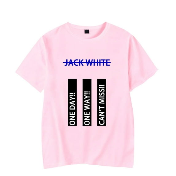 Jack White Merch T-Shirt No Name Album Printed Tee Music Short Sleeve Top T Shirts Crewneck