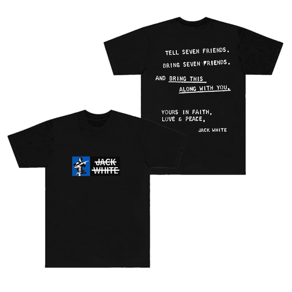 Jack White Merch T-Shirt Seven Friends Tee Short Sleeve Top T Shirts For Men Women Crewneck