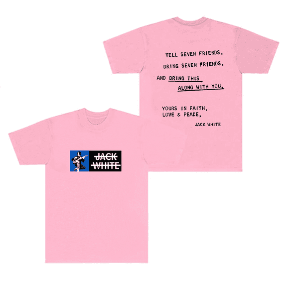 Jack White Merch T-Shirt Seven Friends Tee Short Sleeve Top T Shirts For Men Women Crewneck