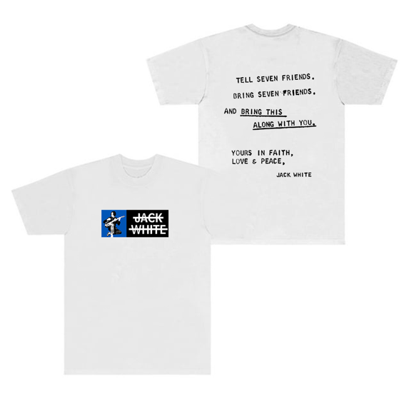 Jack White Merch T-Shirt Seven Friends Tee Short Sleeve Top T Shirts For Men Women Crewneck