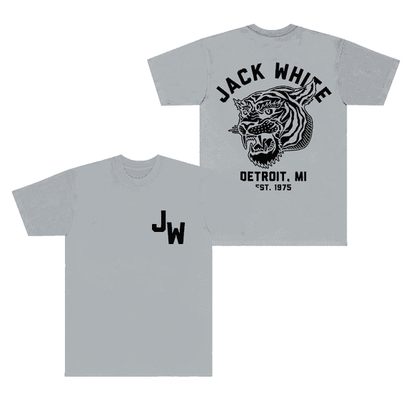Jack White Merch T-Shirt White Tiger Tee Short Sleeve T Shirts Fashion Crewneck For Men Women Tops