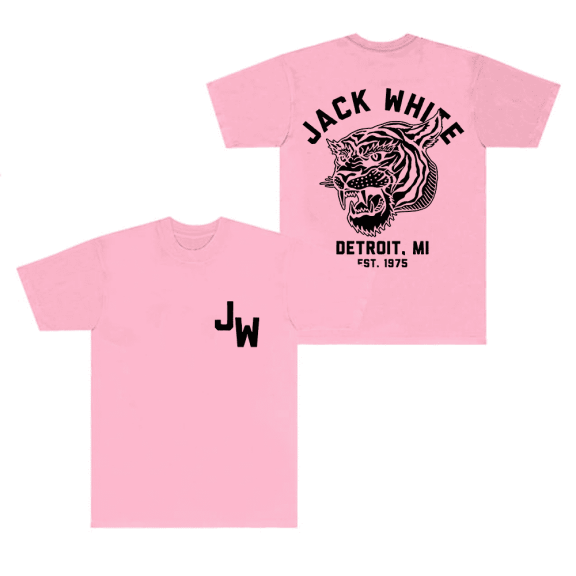 Jack White Merch T-Shirt White Tiger Tee Short Sleeve Top T Shirts Crewneck For Men Women