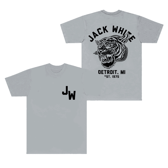 Jack White Merch T-Shirt White Tiger Tee Short Sleeve Top T Shirts Crewneck For Men Women