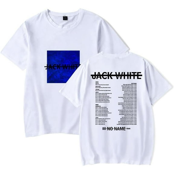 Jack White No Name Tour 2025 Merch Short Sleeve T-shirt Unisex Fashion Crew Neck Top