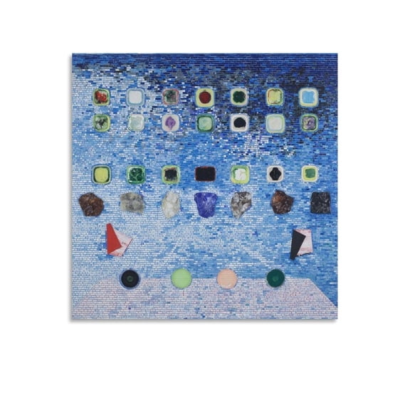 Jack Whitten Apps for Obama Room Aesthetic Poster Print Art Wall Painting Canvas Posters Gifts Modern Bedroom Decor 16x16inch(40x40cm)