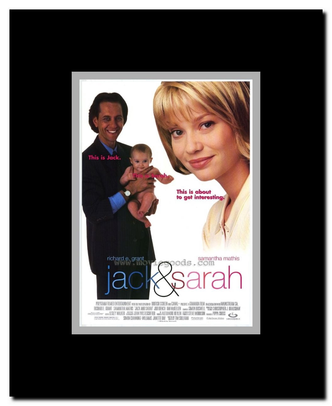 Jack and Sarah Framed Movie Poster
