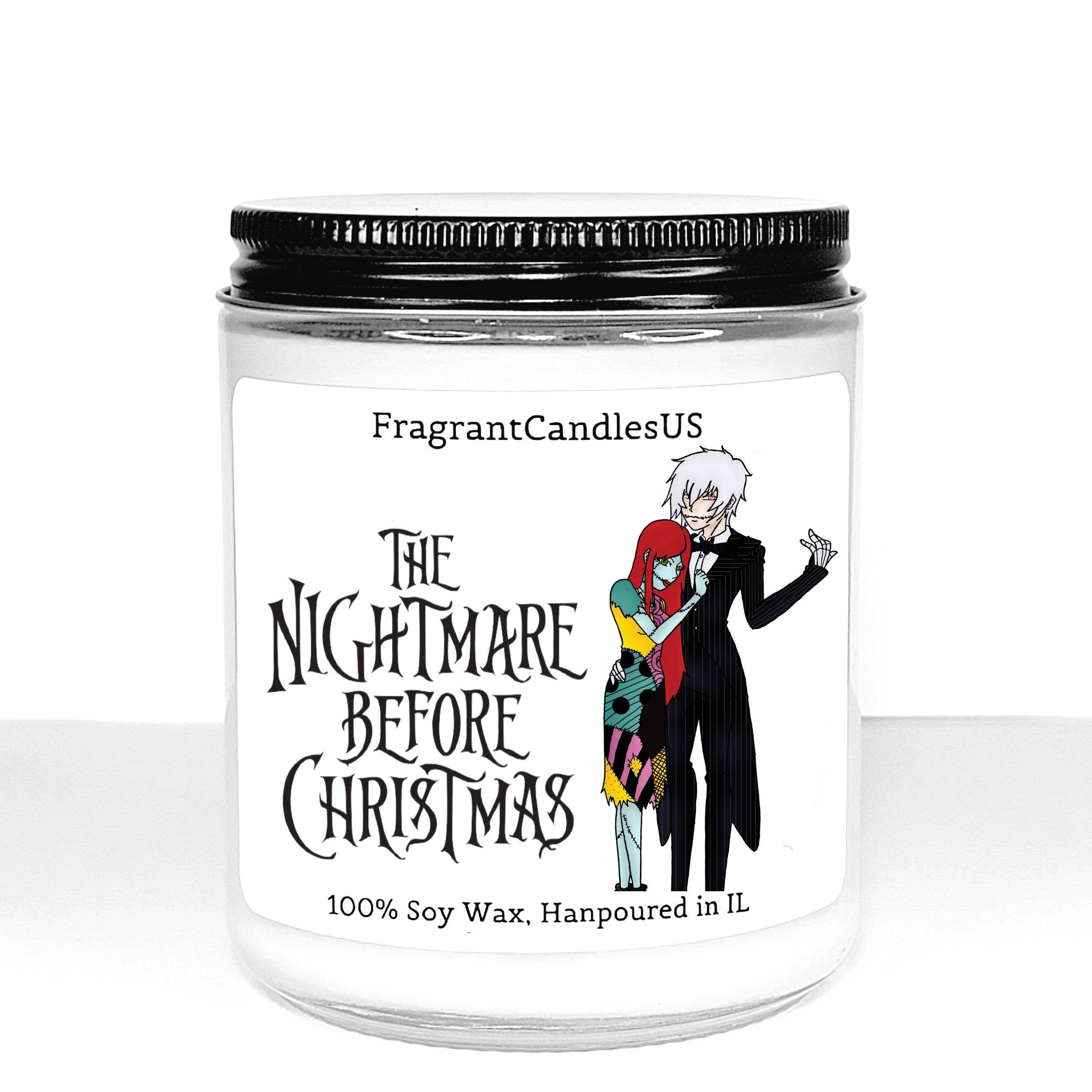 Jack and sally, The nightmare before christmas,christmas gifts, candles