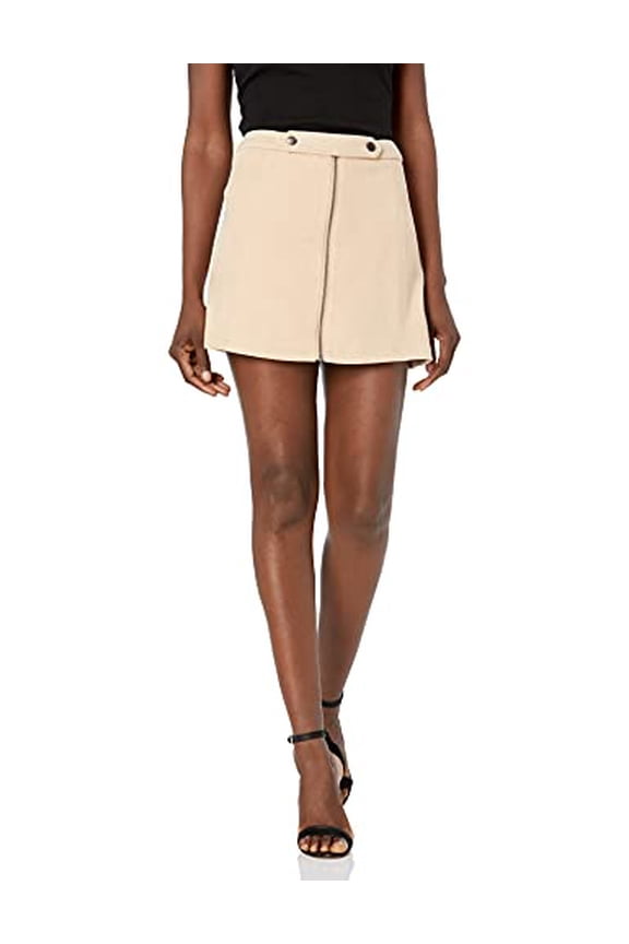 by BB Dakota Women's Lady Crush Faux Suede Scuba Skirt, sienna 8