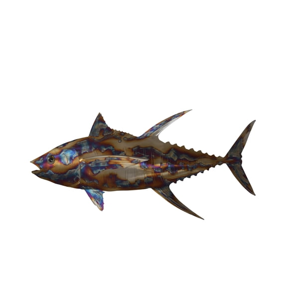 Jack fish laser cut steel wall mounted - Size: 25"L x 2"W x 12"H.