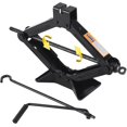 thumbnail image 1 of Jack for Car, Heavy-Duty 2-Ton (4409 lbs) Kit for SUV and Auto, Portable Collapsible Steel Scissor Lift Jack with Crank Handle (Black), 1 of 10