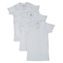 Jack 'n Jill Girls 100% Combed Cotton Crew Neck T-shirt In Solid White (3 Pack) Size 3