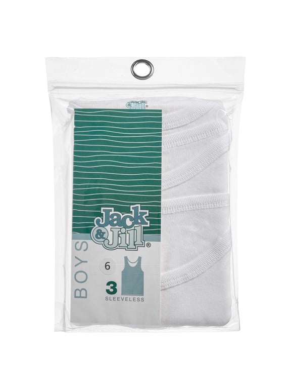Sleeveless Undershirts for Little Boys, 3-Pack, Size 2