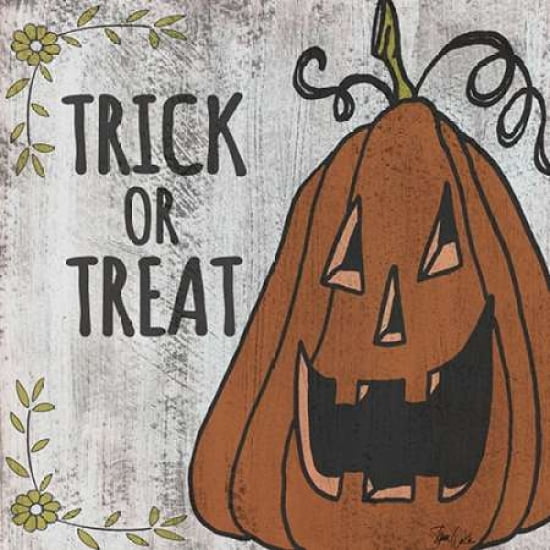 Jack-o-Lantern Canvas Art - Shanni Welsh (24 x 24)