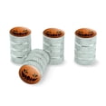thumbnail image 1 of Jack-o'-lantern Pumpkin Face Halloween Decoration Tire Rim Wheel Aluminum Valve Stem Caps - Aluminum, 1 of 3