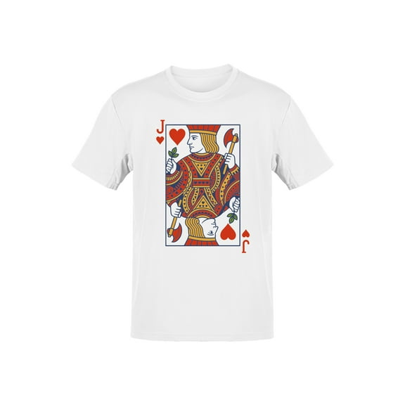 Jack of Hearts Playing Card Art Men's T-shirt