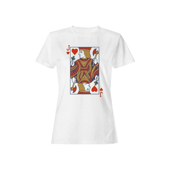 Jack of Hearts Playing Card Art Women's T-shirt