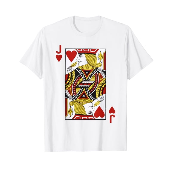 Jack of hearts Tshirt Blackjack Cards Poker 21 JTee shirt