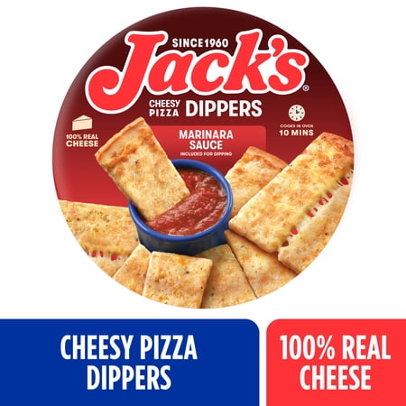 Jack’s Frozen Cheesy Pizza Dippers, Pizza Sticks, Cheese Bread, 17.9oz (Frozen)